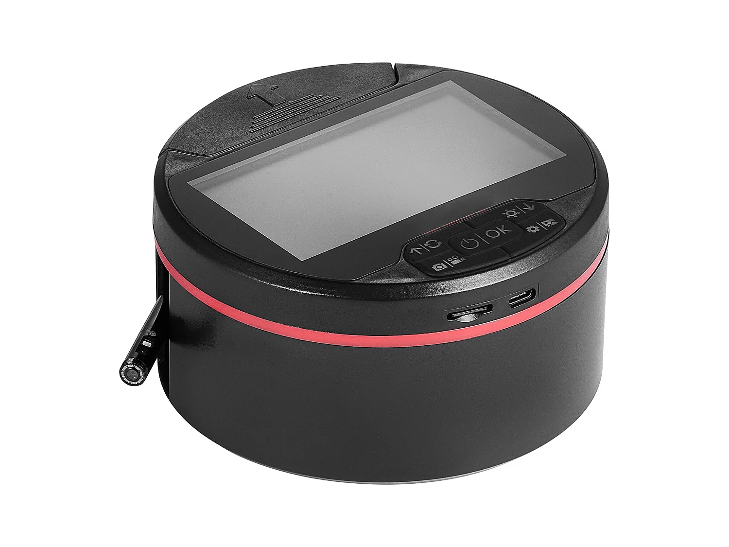 Borescope Dreifachobjektiv-Endoskopkamera SucceBuy mit 11cm-IPS-Bildschirm 8 + 2 Lichter