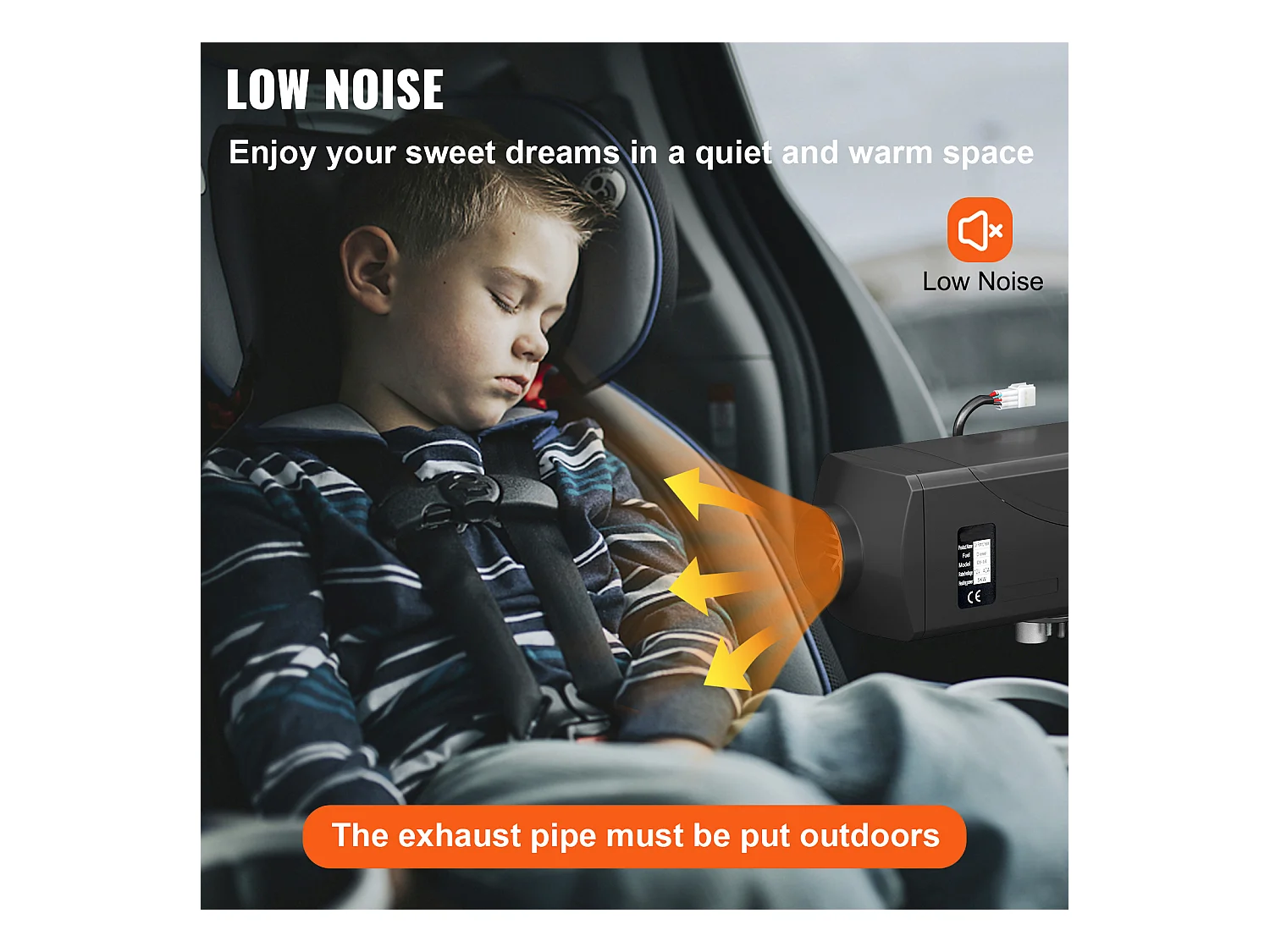 Chauffage à Air Diesel SucceBuy 12V 5KW pour RV, Camper, Remorque, Camions, Bateaux, Commutateur LCD