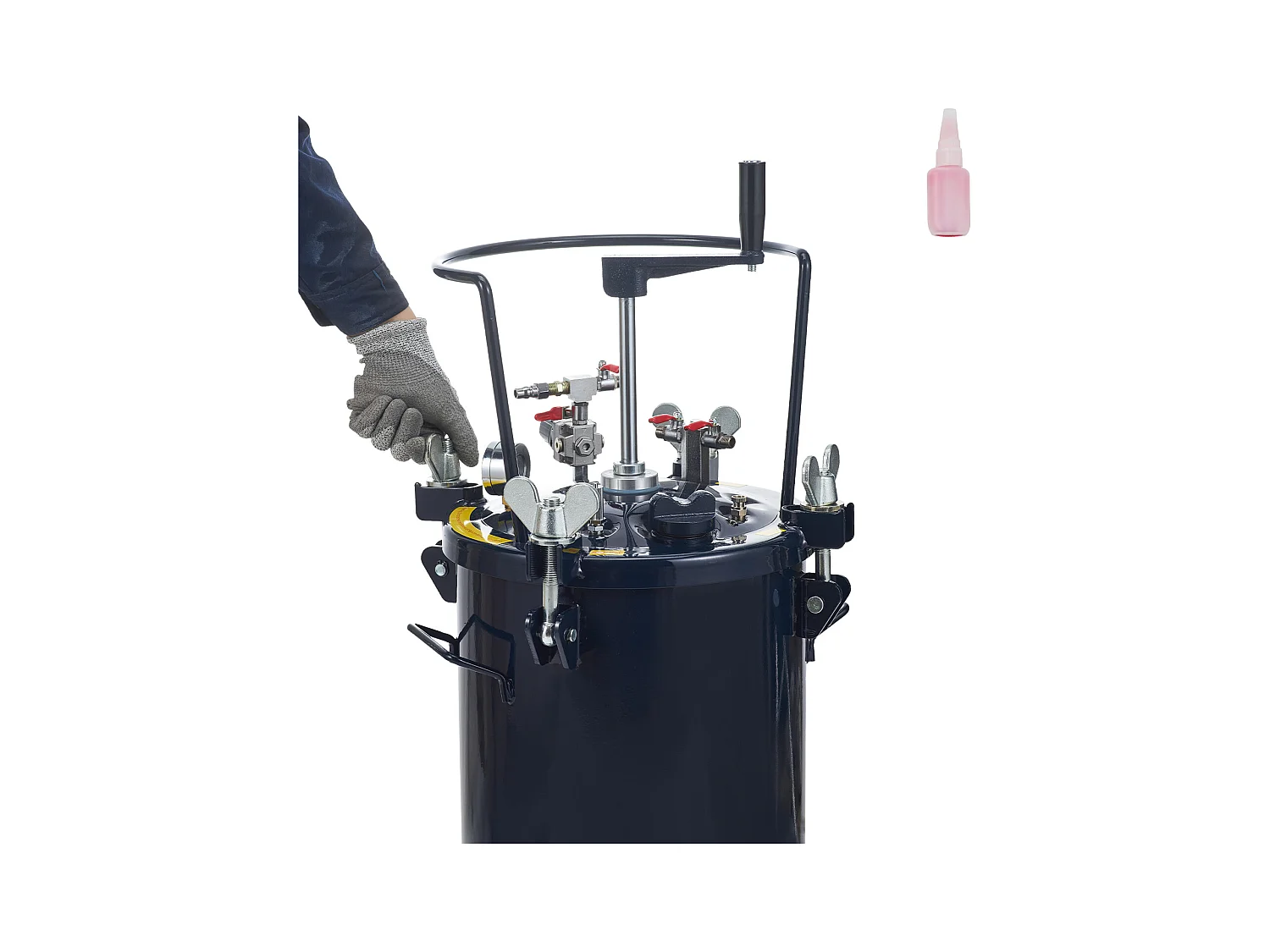 Spray Paint Pot, Serbatoio di Alimentazione a Pressione SucceBuy 30L/8Gal, Regolatore