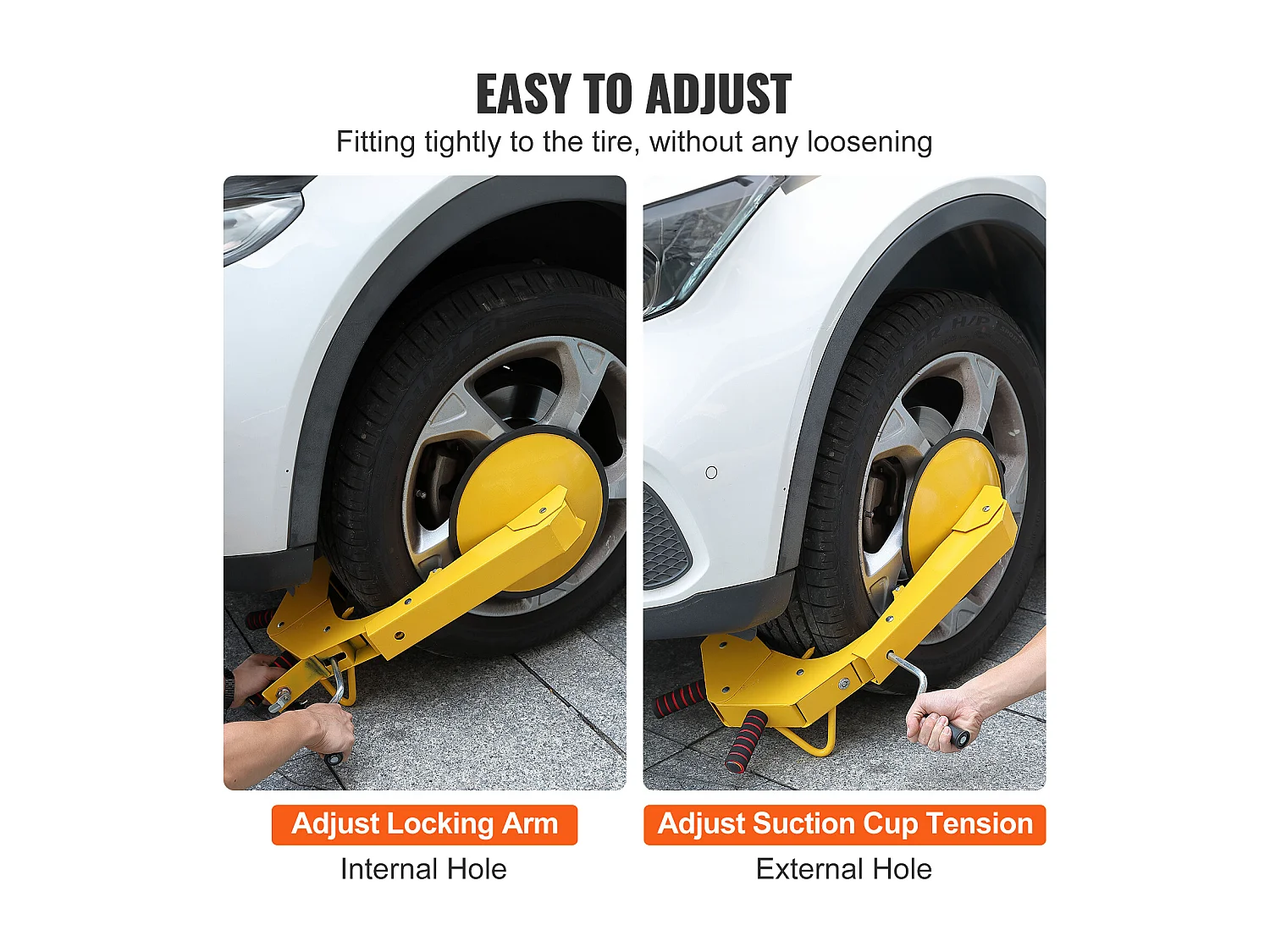 Pince de Blocage de Roue SucceBuy, Griffe de Pneu de Coffre pour Remorques, Voitures et Camions, Antivol, 1 Pièce