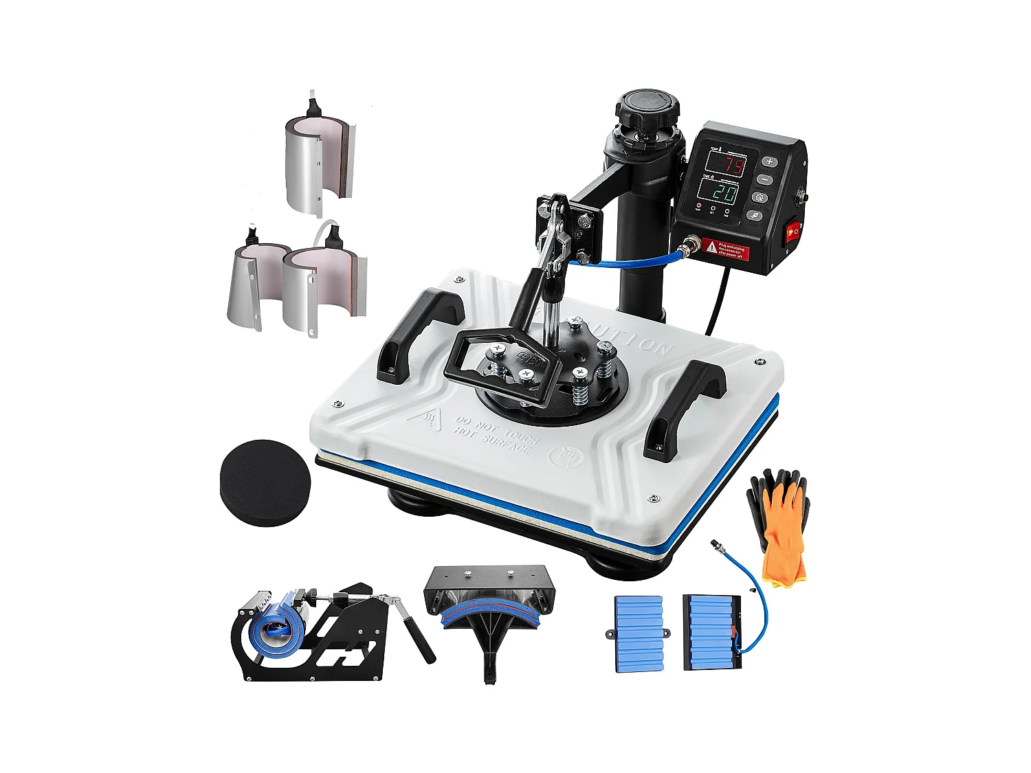 Heißprägegerät SucceBuy 10-in-1 30,48x38,1 cm Weiß