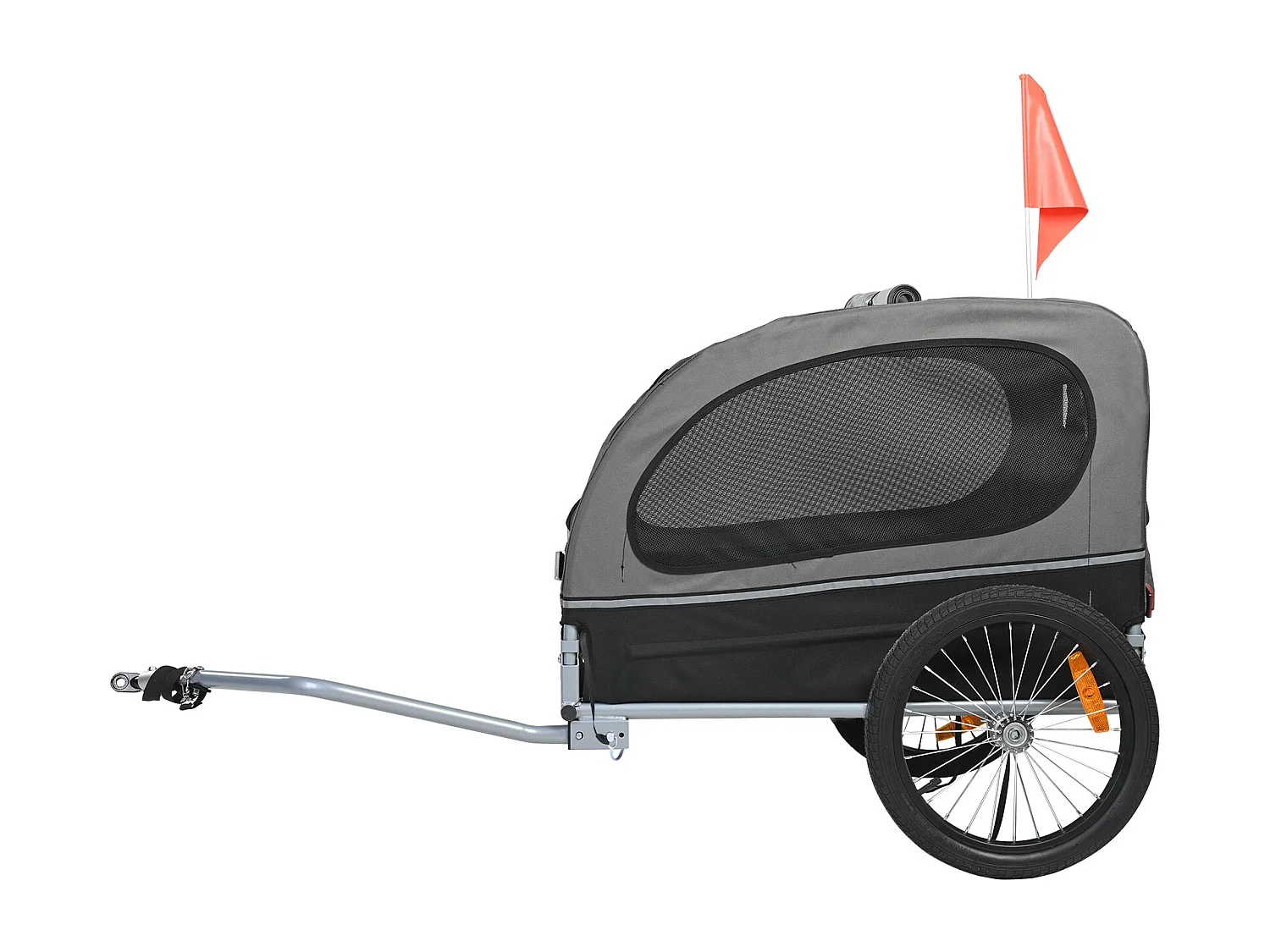 Remorque 2 in 1 de Vélo pour Animaux  de Compagnie Succebuy, Porte-vélo pour Chien et Chat, Charge de 40 KG, Acier Résistant à L'eau