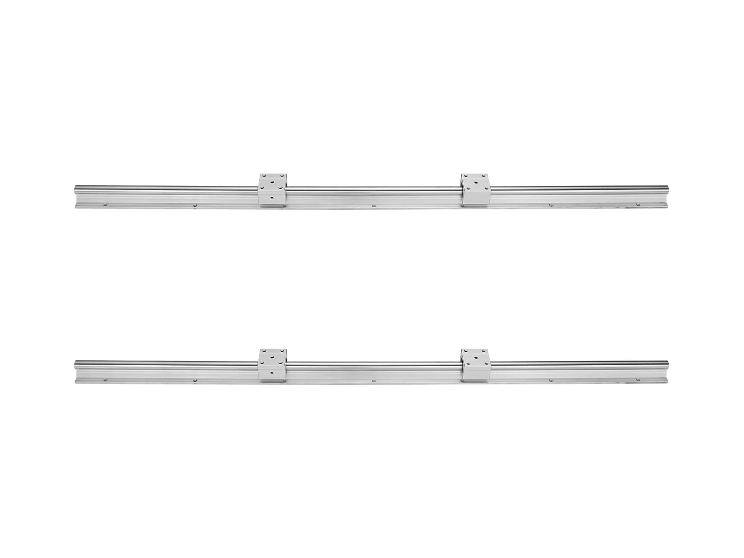 Riel de Guiado Lineal SucceBuy, 2 Piezas SBR20 120 cm, Riel Deslizante 4 Piezas SBR20UU