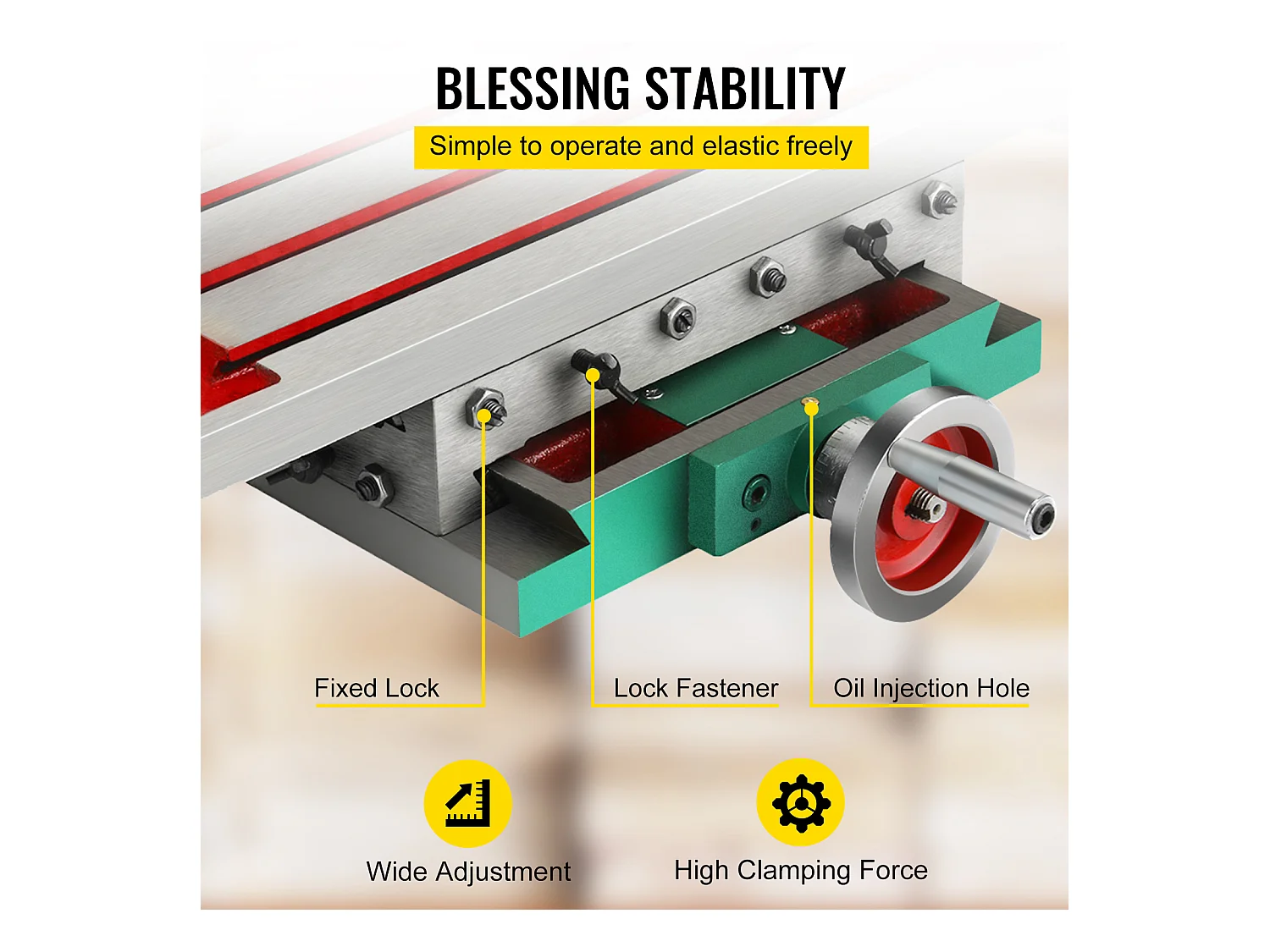 Table de Travail, SucceBuy Table de Travail pour Fraiseuse 45x17 cm Étau de Perçage à Glissière Transversale à 2 Axes