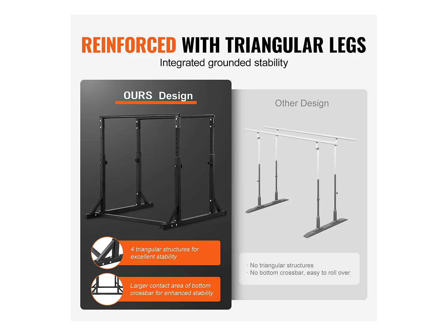 Prześcienna Dips SucceBuy Dip Bar, pojemność 363KG, Regulowana Wysokość, Stacja Treningu Mięśniowego