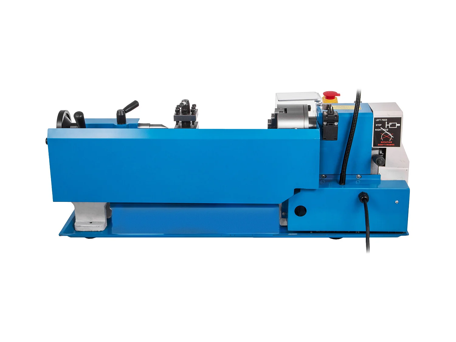 Torno para Metal, SucceBuy Mini Torno de Sobremesa de 18 x 35,5 CM, Fresadora de Velocidad Variable