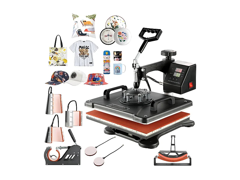 Hittepers Digitale SucceBuy 8-in-1 voor T-shirts, Moks, Hoeden, 220 V