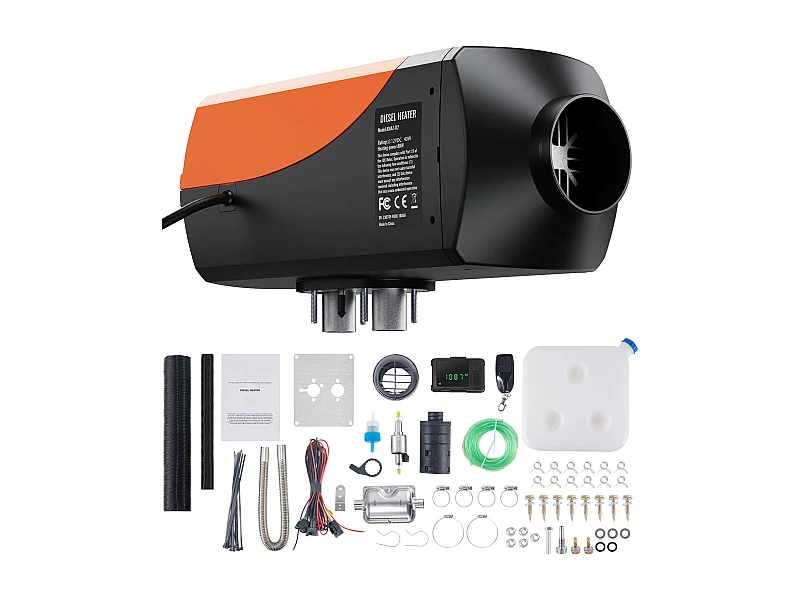 Riscaldamento ad Aria Diesel SucceBuy 12 V 8 kW, Controllo Intelligente con Schermo LCD Bluetooth Telecomando, Serbatoio 10 L, per Camion Barca RV