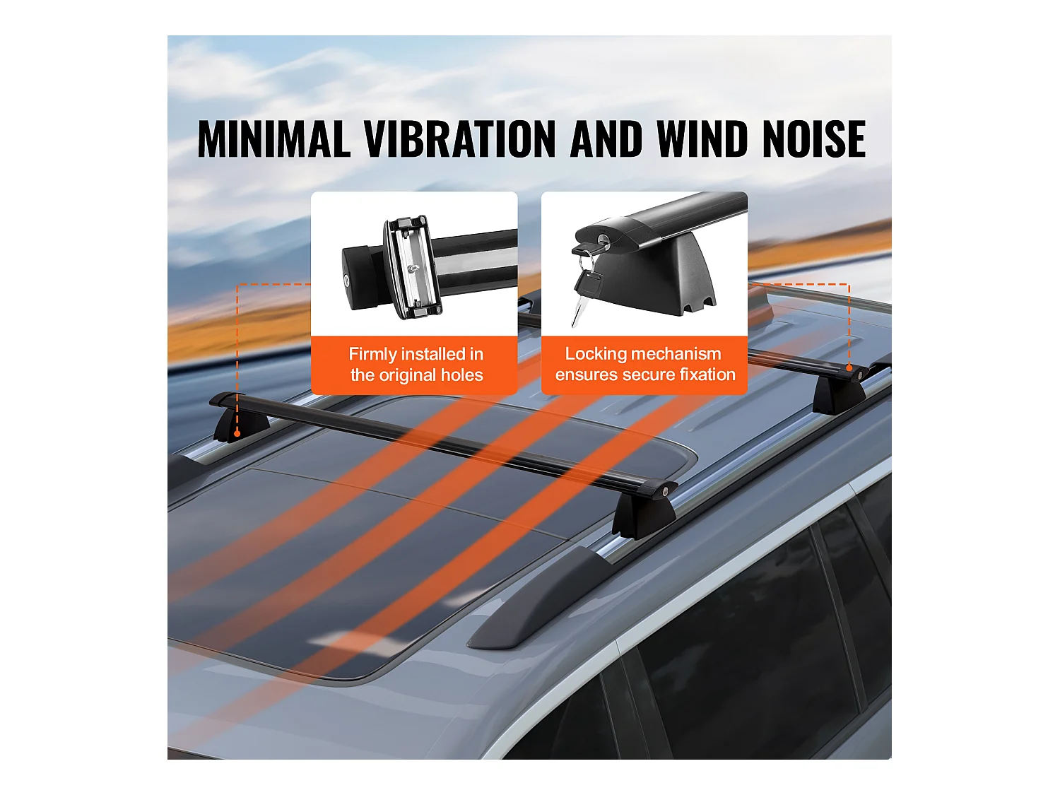 Barre Transversale de Toit SucceBuy pour Jeep Grand Cherokee 2011-2021, Aluminium, Verrouillable