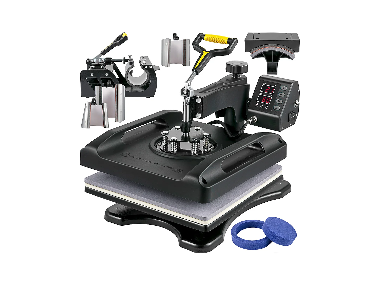 Press Termiczny SucceBuy 38,1x38,1 cm Ustaw Sublimacyjny 8 w 1
