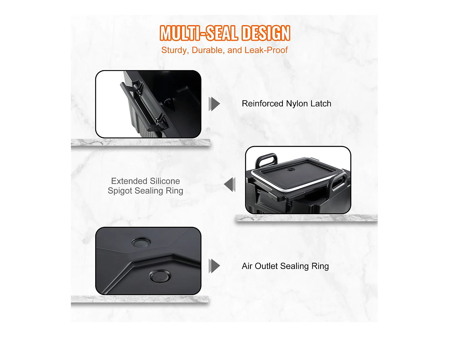 Distributore di Bevande, SucceBuy Distributore di Bevande Isolato per Alimenti da 38 L