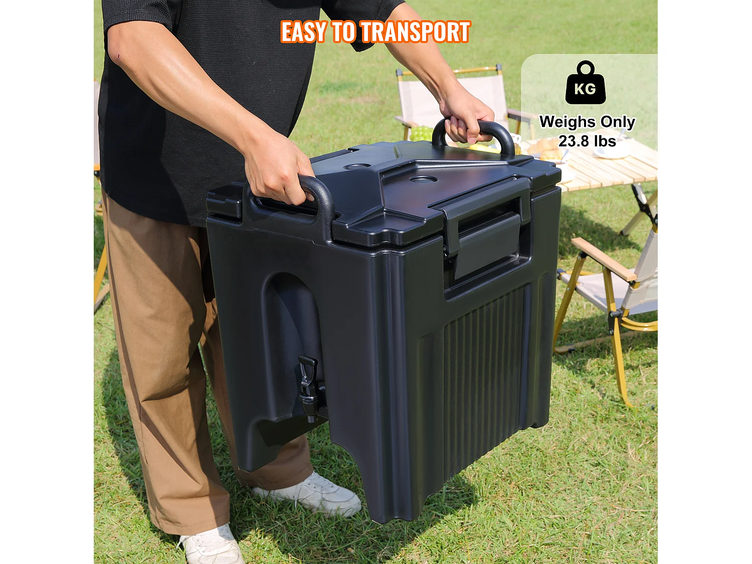 Distributeur de Boissons, SucceBuy Distributeur de Boissons Isotherme de 38 L de Qualité Alimentaire