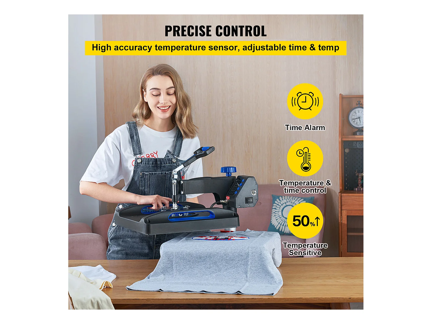 Heißprägegerät SucceBuy Heißprägemaschine 30,48x38,1 cm Sublimations-Transfer T-Shirt