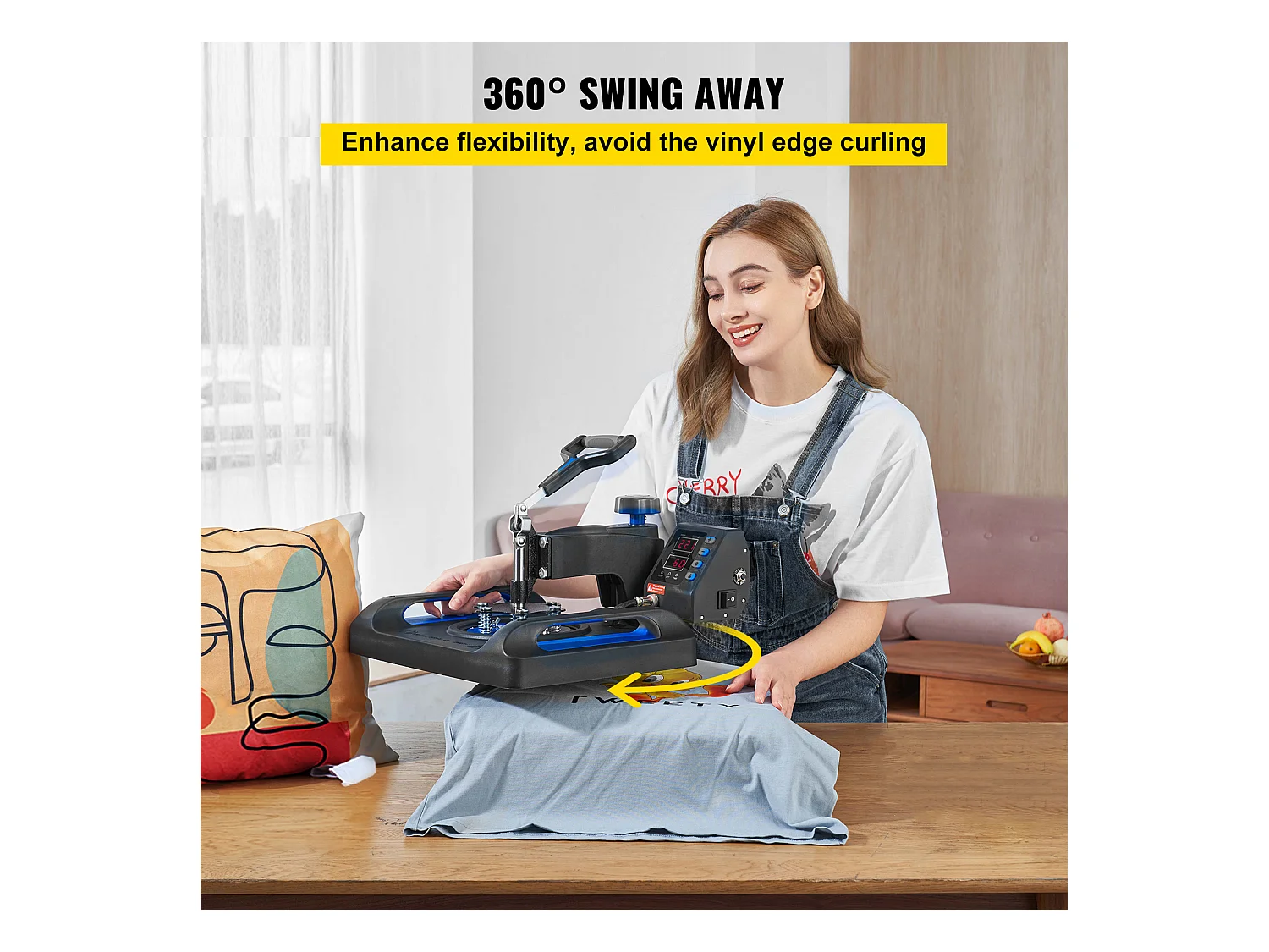 Heißprägegerät SucceBuy Heißprägemaschine 30,48x38,1 cm Sublimations-Transfer T-Shirt