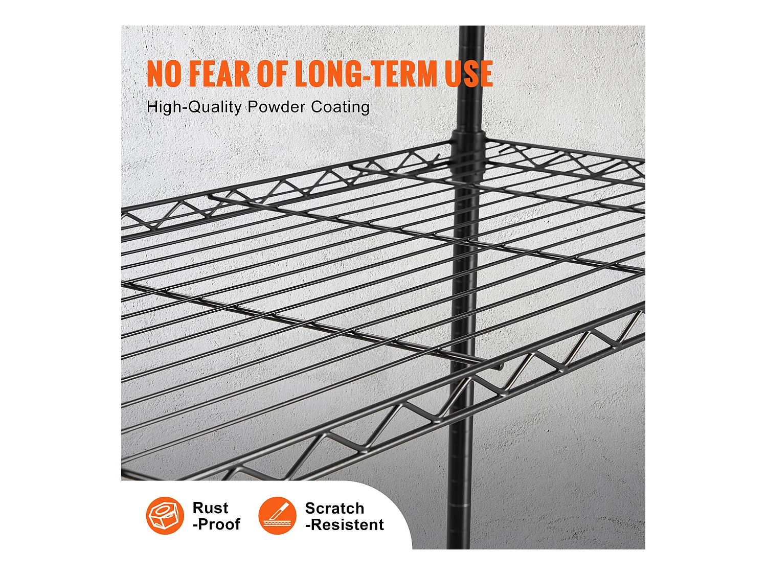 Étagère SucceBuy Étagère de Rangement pour Garage, Support de Rangement à 4 Niveaux Réglable, Charge de 318KG