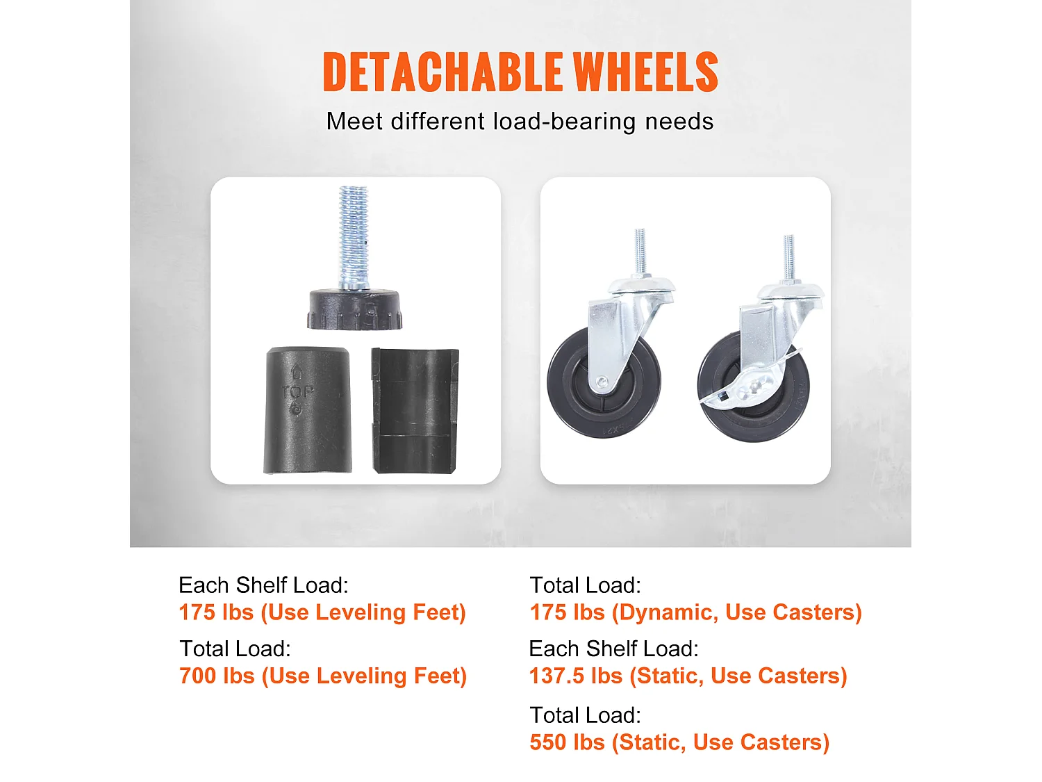 Étagère SucceBuy Étagère de Rangement pour Garage, Support de Rangement à 4 Niveaux Réglable, Charge de 318KG