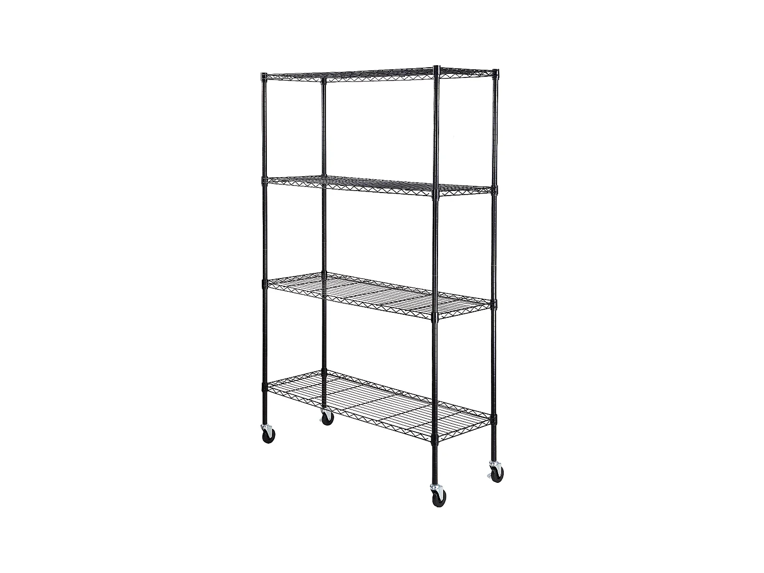 Étagère SucceBuy Étagère de Rangement pour Garage, Support de Rangement à 4 Niveaux Réglable, Charge de 318KG