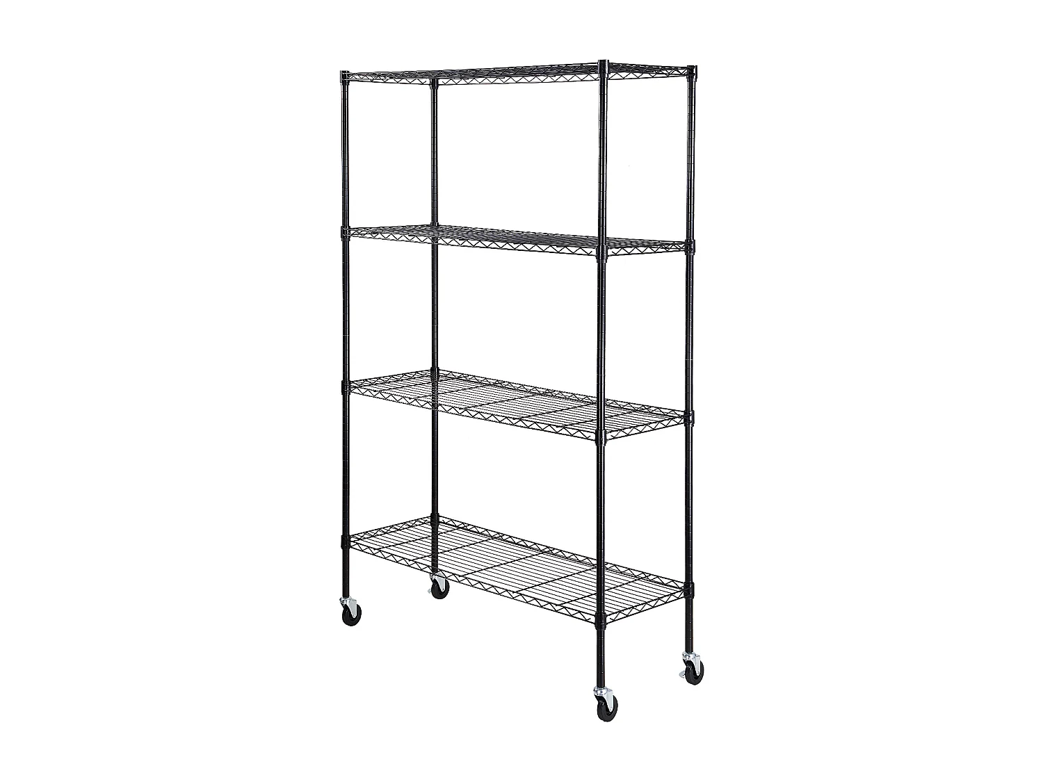 Étagère SucceBuy Étagère de Rangement pour Garage, Support de Rangement à 4 Niveaux Réglable, Charge de 318KG