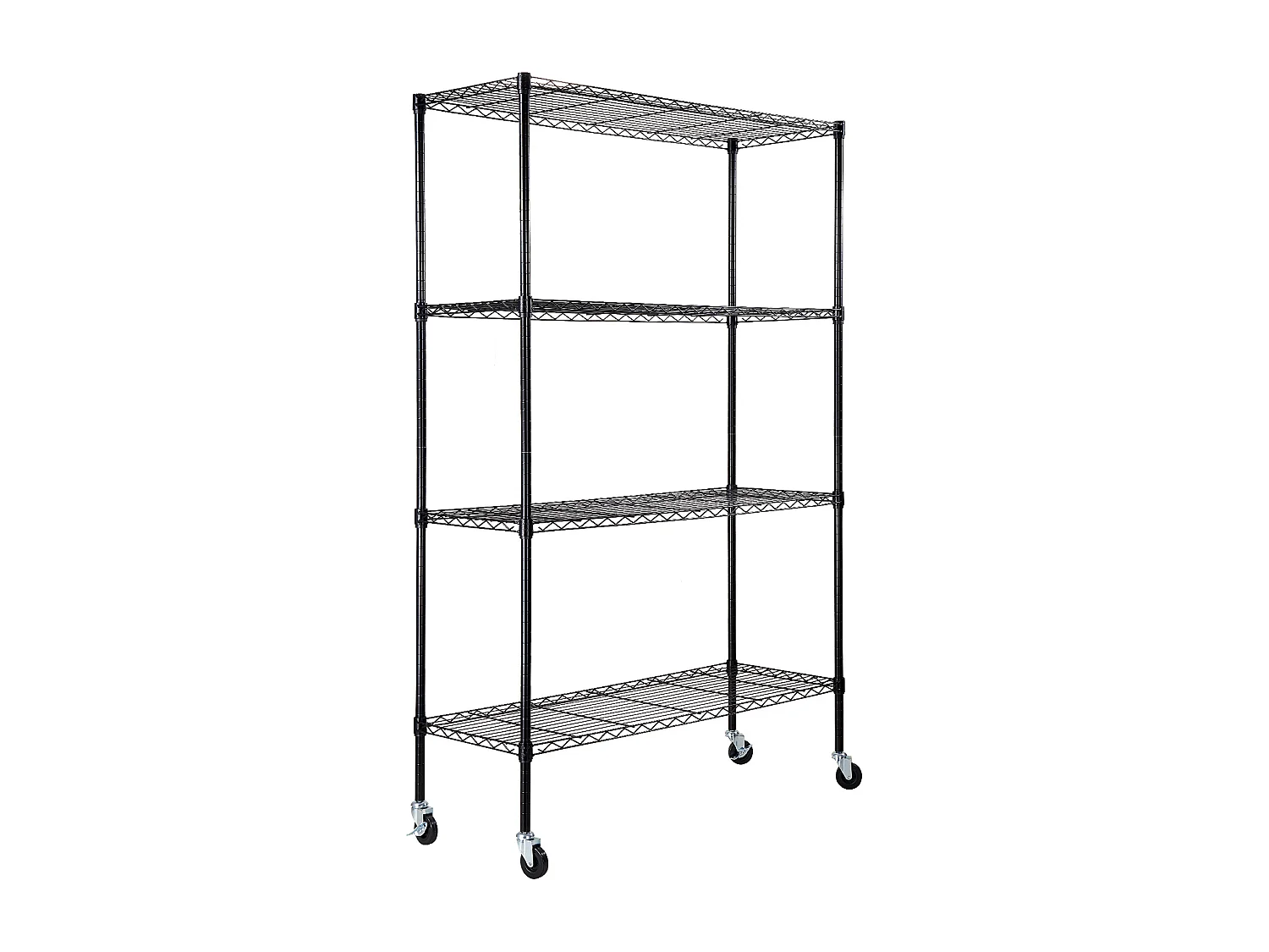 Étagère SucceBuy Étagère de Rangement pour Garage, Support de Rangement à 4 Niveaux Réglable, Charge de 318KG