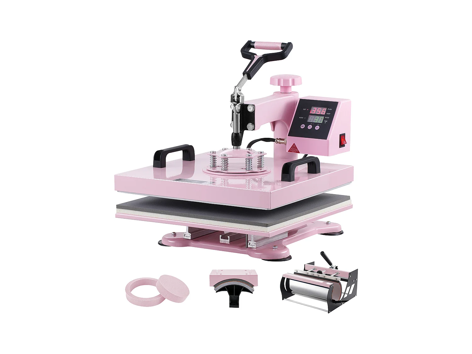 Press Termiczny 5 w 1 SucceBuy z Przewracalną Deską o wadze 850,5 g dla T-Shirtów 38,1 x 38,1 cm
