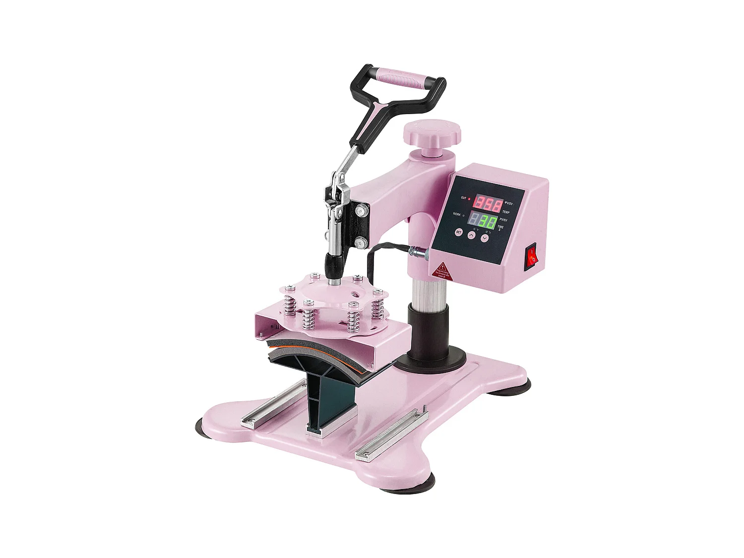 Presse à Chaud 5 en 1 SucceBuy avec Presse à Culbuteur de 850,5 g pour T-Shirts 38,1 x 38,1 cm