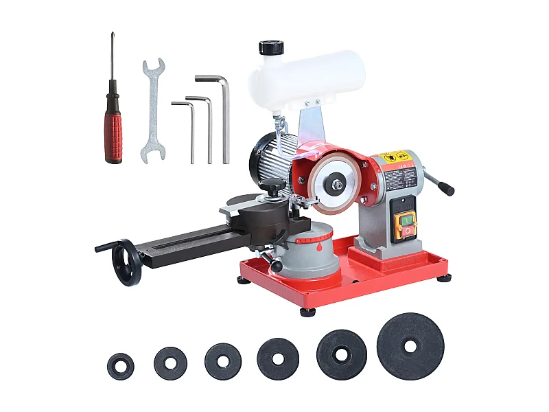 Affûteuse de Lame de Scie Circulaire SucceBuy 370 W 3 600 tr/min, Roue de 12.7 cm avec Réservoir