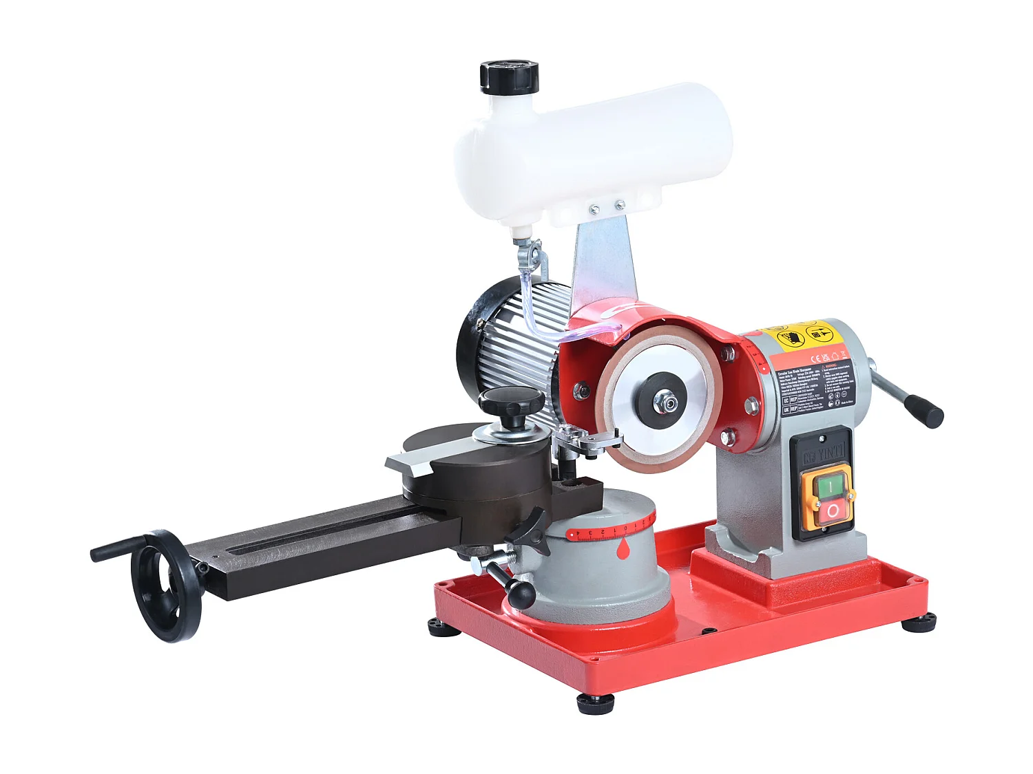 Affûteuse de Lame de Scie Circulaire SucceBuy 370 W 3 600 tr/min, Roue de 12.7 cm avec Réservoir