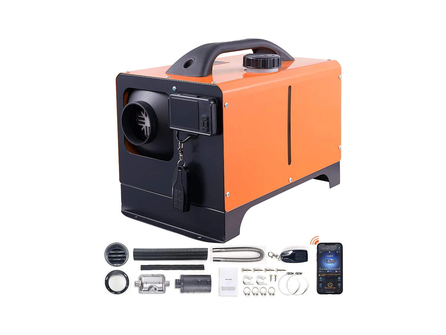 Diesel-Luftheizung SucceBuy 12 V 5 kW mit Bluetooth-App LCD für Auto, Wohnmobil