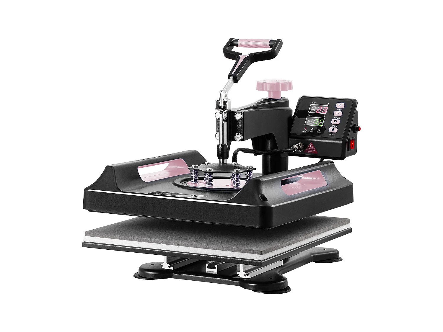 Hittepers 8-in-1 SucceBuy met Draaibare Persplaat voor T-shirts 38,1 x 38,1 cm Zwart