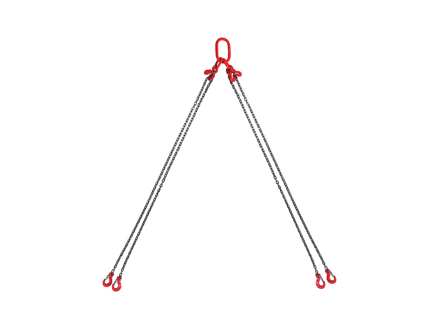 Chain Sling, 4 Gambe SucceBuy 0.64cm x 152.4cm, G80, con Ganci di Presa, 2994 kg