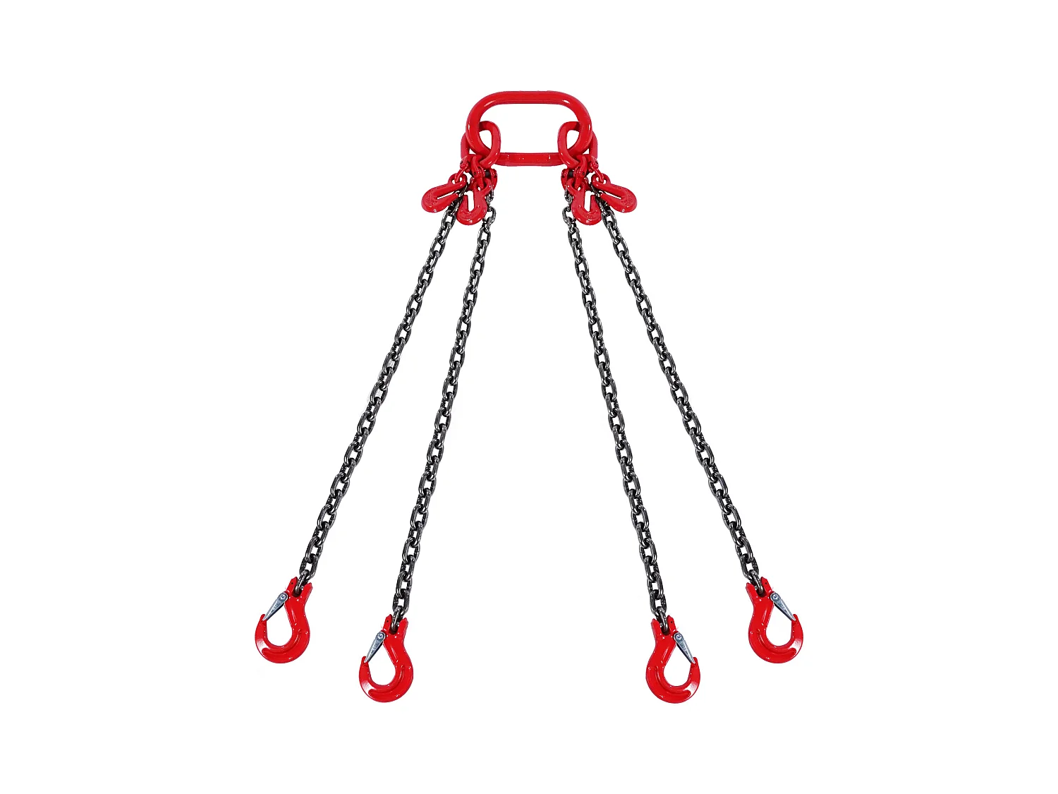 Chain Sling, 4 Gambe SucceBuy 0.64cm x 152.4cm, G80, con Ganci di Presa, 2994 kg
