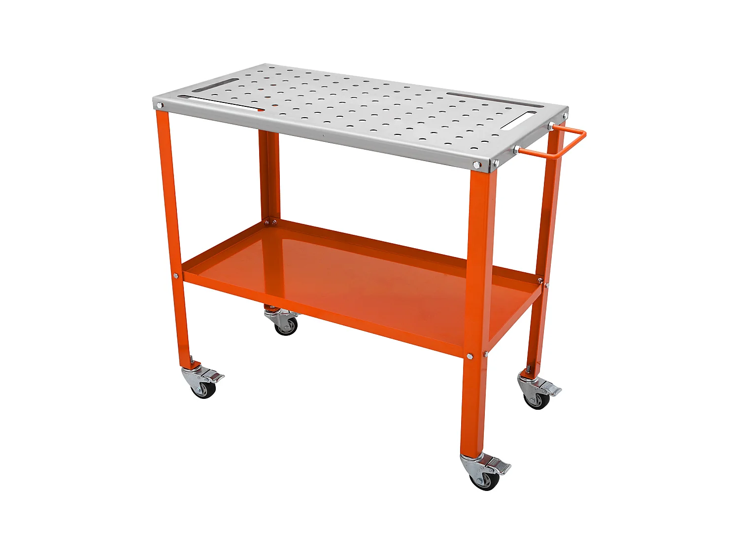 Table de Soudage en Acier SucceBuy 91,4 x 45,7 cm, Capacité de 544 kg, Établi Portable, pour Réparation Soudage Bricolage