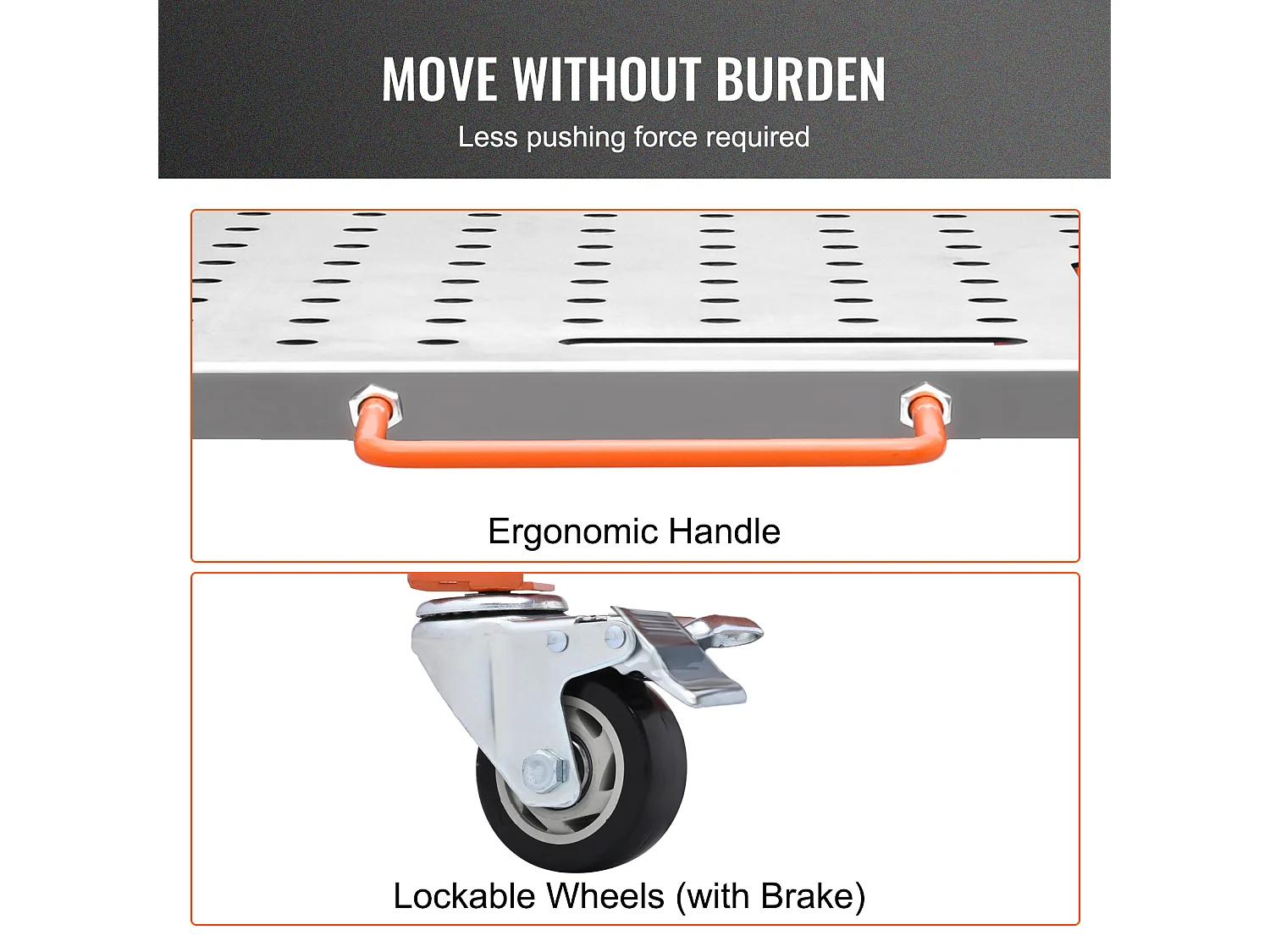 Table de Soudage en Acier SucceBuy 91,4 x 45,7 cm, Capacité de 544 kg, Établi Portable, pour Réparation Soudage Bricolage