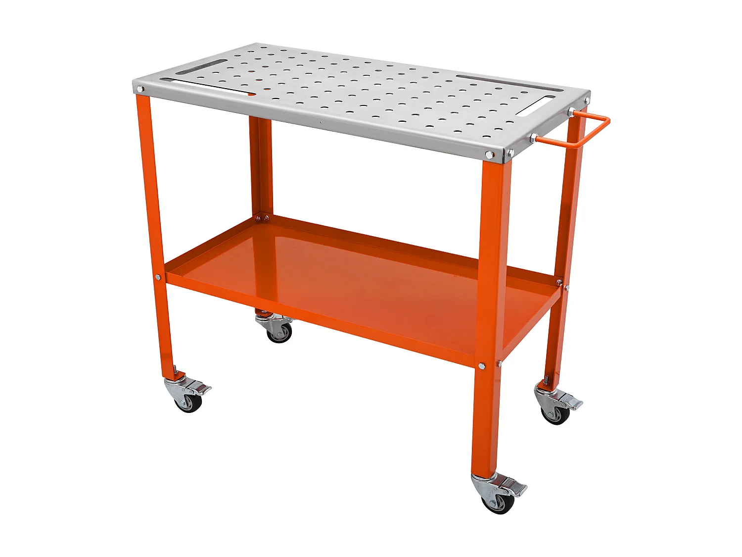 Table de Soudage en Acier SucceBuy 91,4 x 45,7 cm, Capacité de 544 kg, Établi Portable, pour Réparation Soudage Bricolage