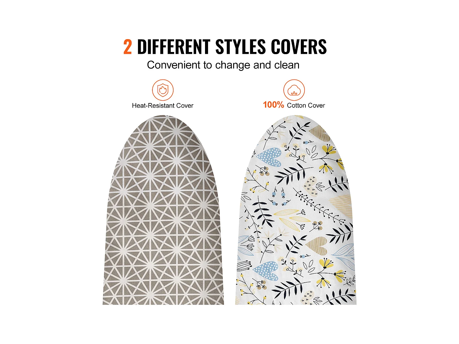 Planche à Repasser SucceBuy Grande Surface de Repassage 129.5 x 33 Cm Planche à Repasser à 4 Couches