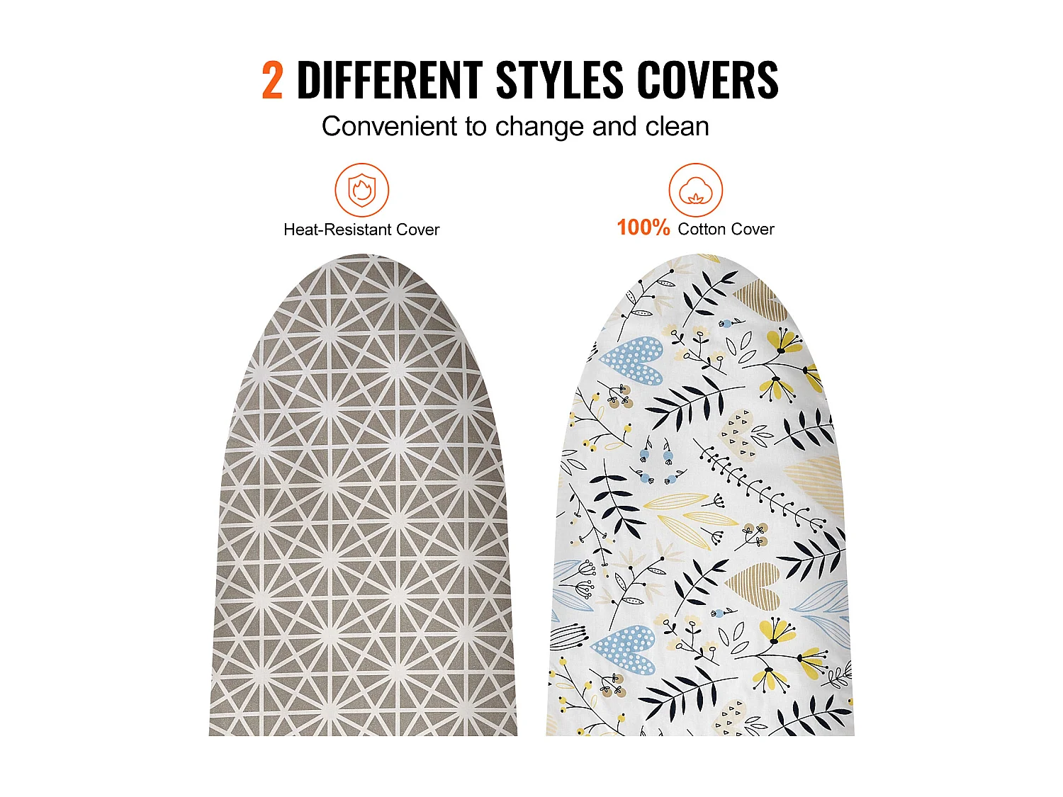 Tábua de Engomar SucceBuy, Grande Superfície de Engomar, 129,5 x 33 Cm, Tábua de Engomar de 4 Camadas