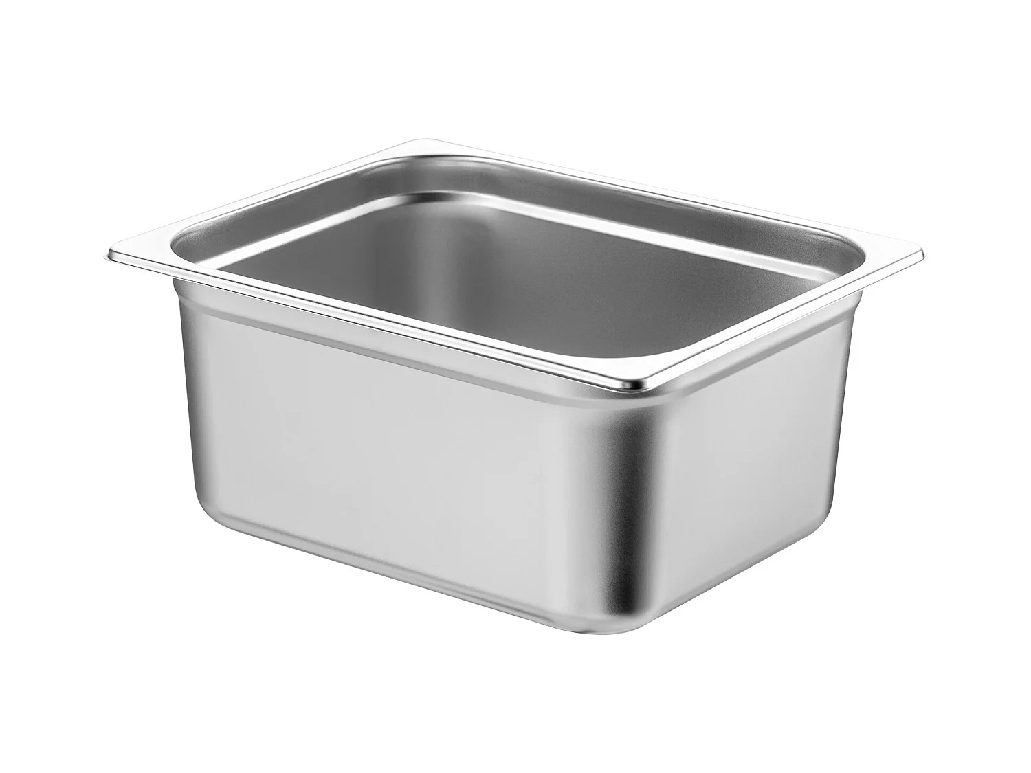 Flache Platte SucceBuy Set von 6 Hotelpfannen Standardgröße, Tiefe Edelstahlpfanne 15CM für Dampftisch