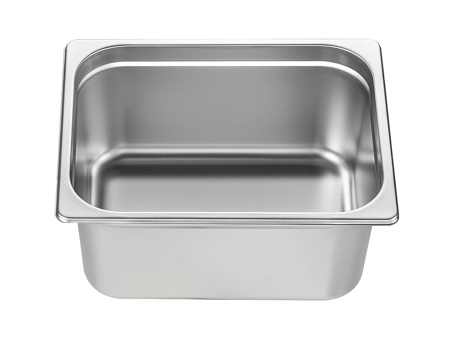 Flache Platte SucceBuy Set von 6 Hotelpfannen Standardgröße, Tiefe Edelstahlpfanne 15CM für Dampftisch