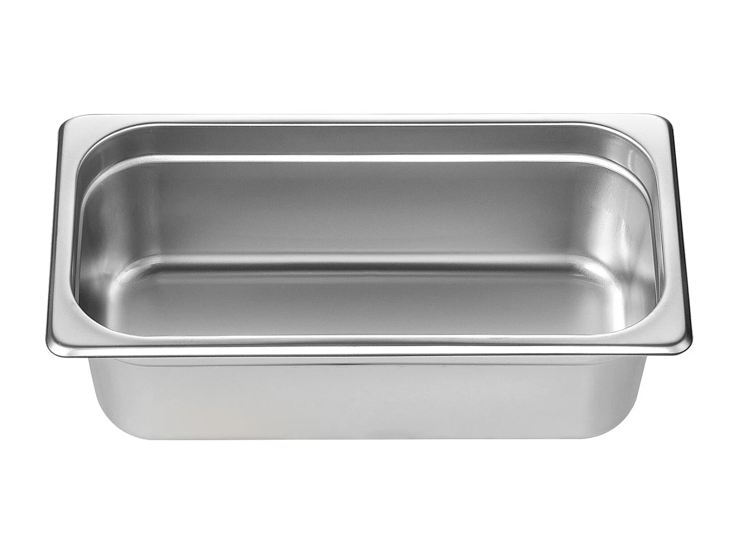 Flache Platte SucceBuy Set von 6 Hotelpfannen Größe 1/3, Tiefe Edelstahlpfanne 10.2CM für Dampftisch