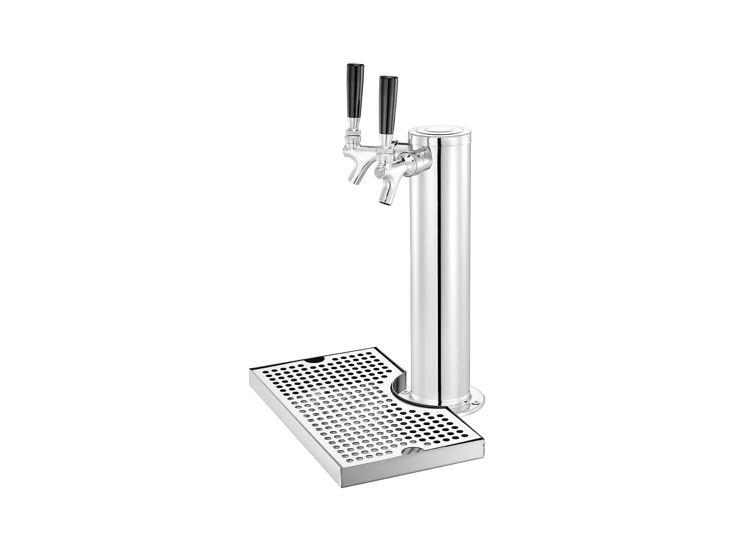 Bierkolom-Set SucceBuy, Bierkolom-Set met Dubbele Kraan, RVS Bier- en Drankverdeler, voor Bar Restaurant