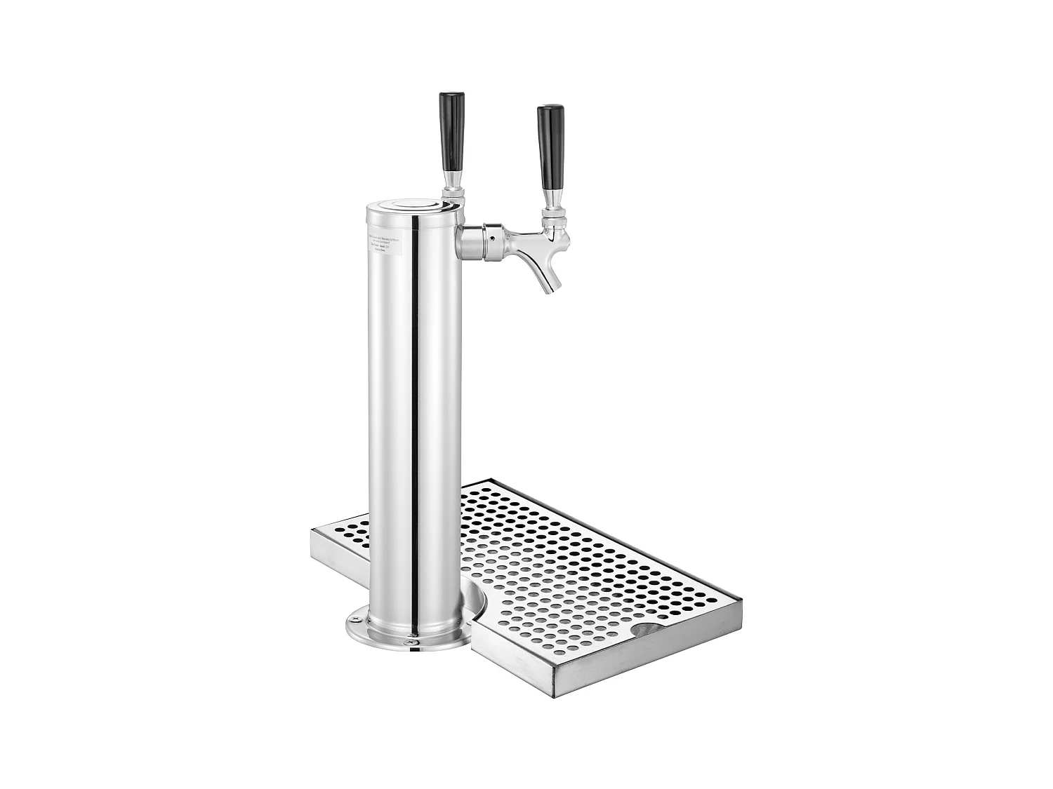 Bierkolom-Set SucceBuy, Bierkolom-Set met Dubbele Kraan, RVS Bier- en Drankverdeler, voor Bar Restaurant