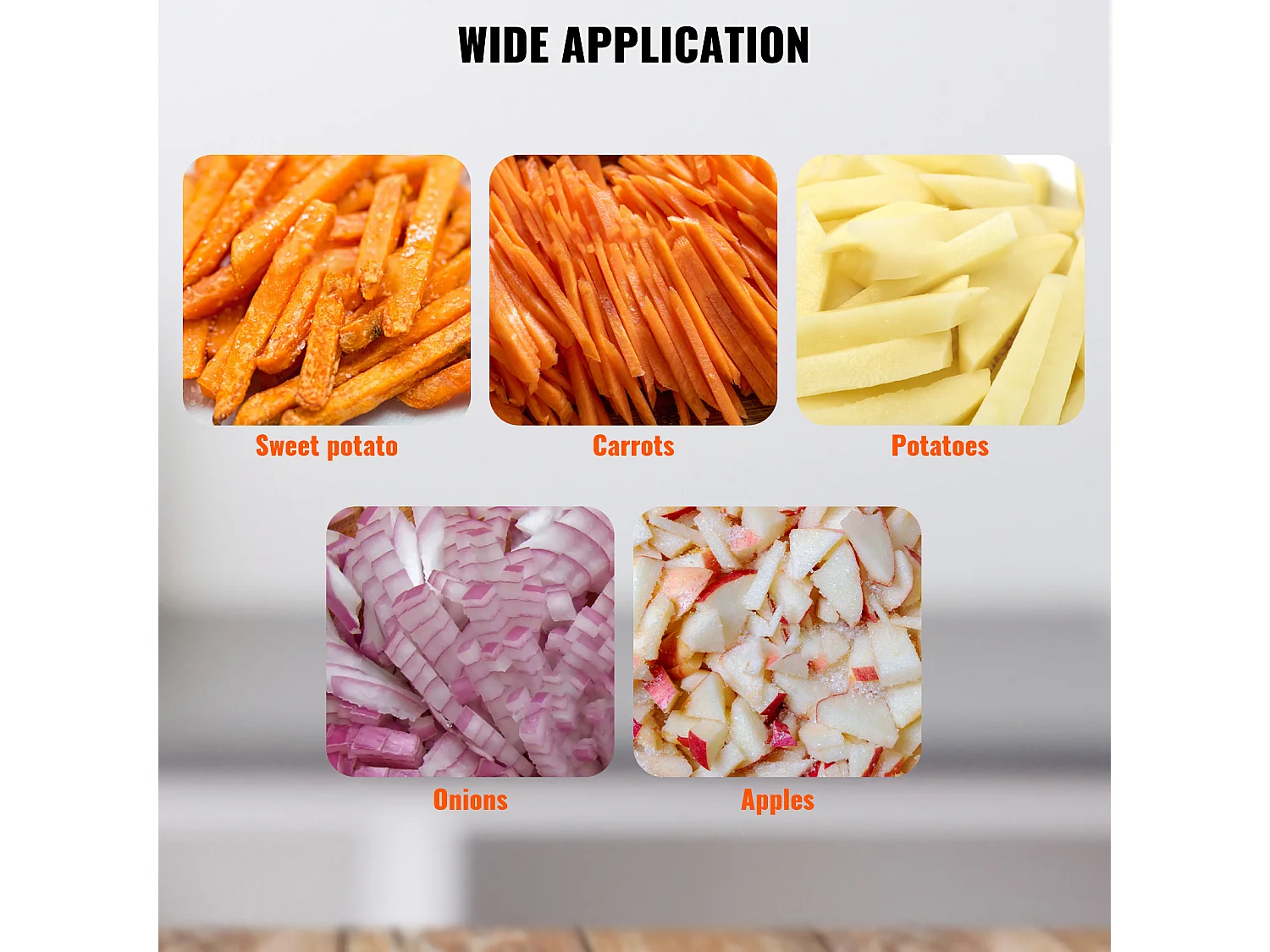 Coupe des Pommes de Terre, SucceBuy Coupe-légumes Commercial, Coupe-fruits et Aliments de 1,3 cm, Hachoir