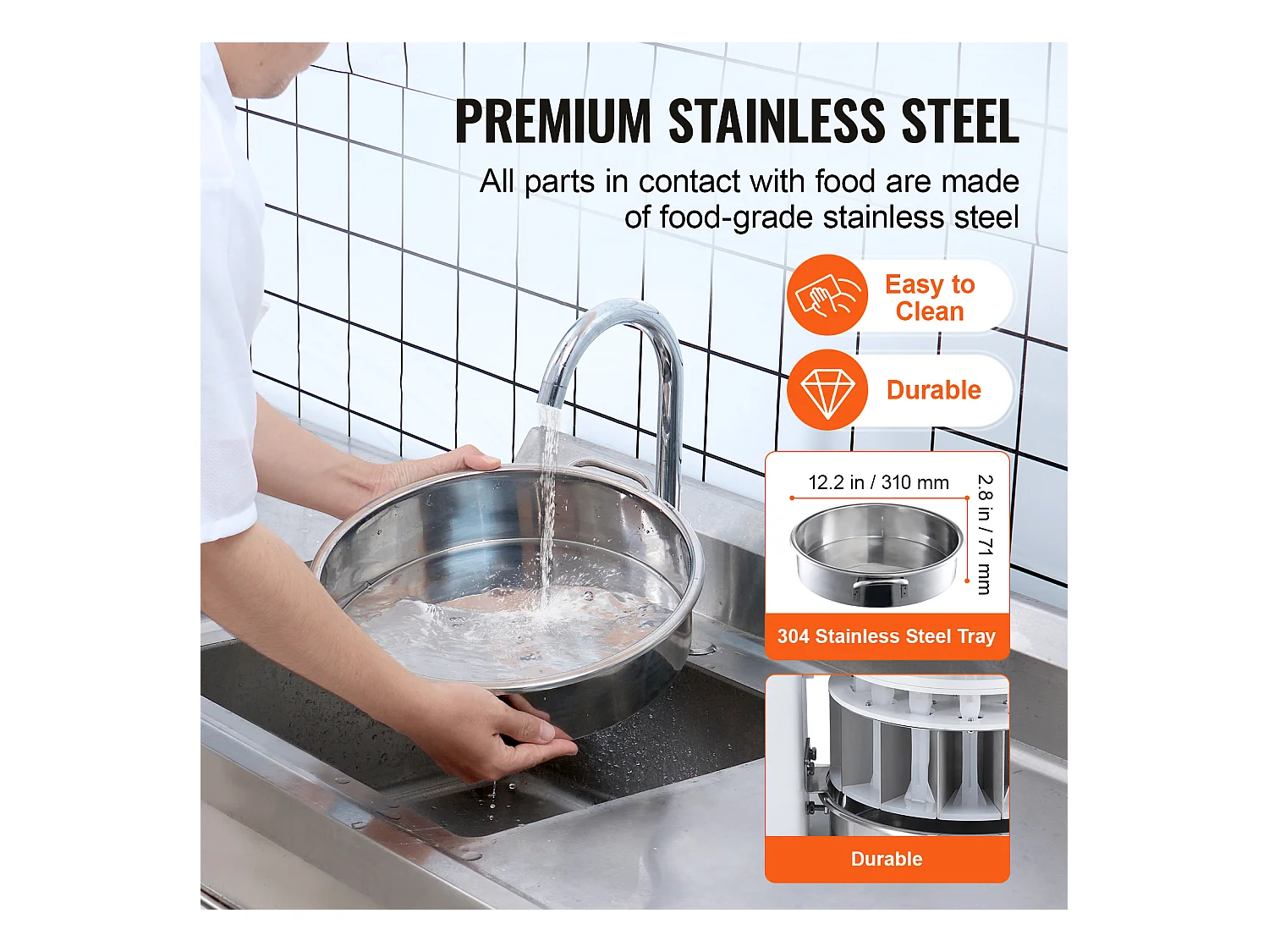 Diviseuse de Pâte Manuel SucceBuy 40 Pièces, Machine à Pain en Acier Inoxydable, pour Boulangerie, Restaurant, Commercial