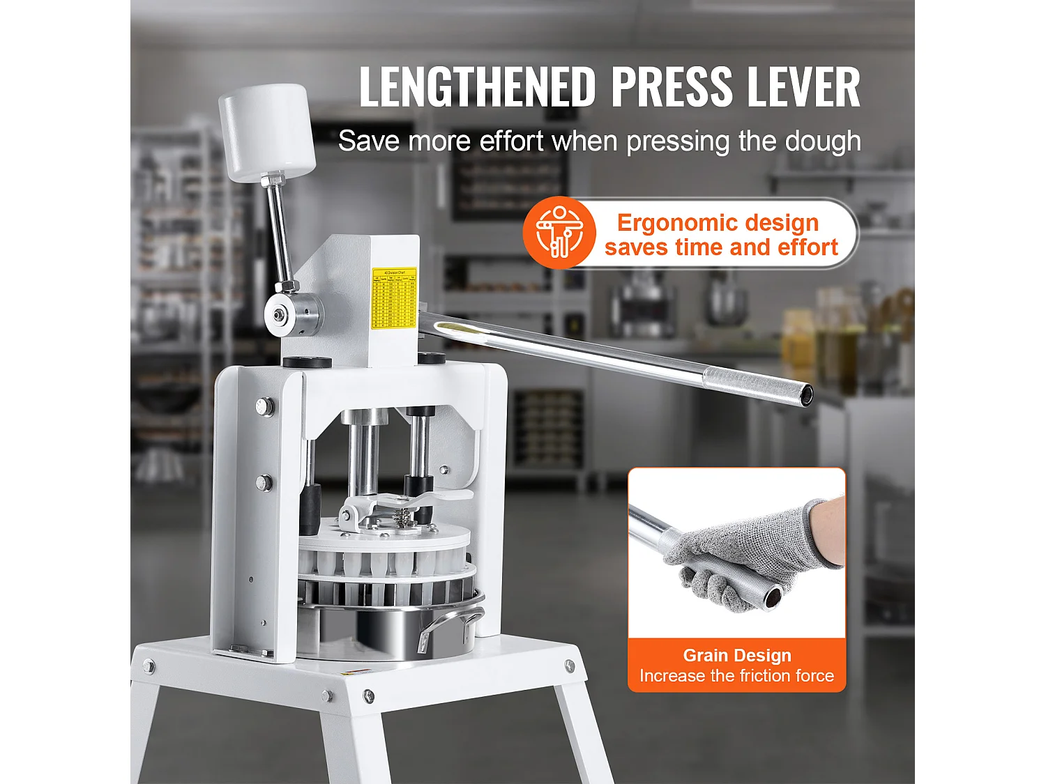 Diviseuse de Pâte Manuel SucceBuy 40 Pièces, Machine à Pain en Acier Inoxydable, pour Boulangerie, Restaurant, Commercial