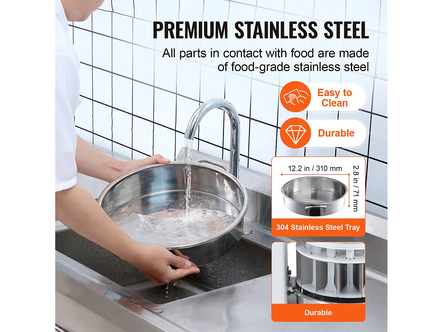 Diviseuse de Pâte Manuel SucceBuy 40 Pièces, Machine à Pain en Acier Inoxydable, pour Boulangerie, Restaurant, Commercial