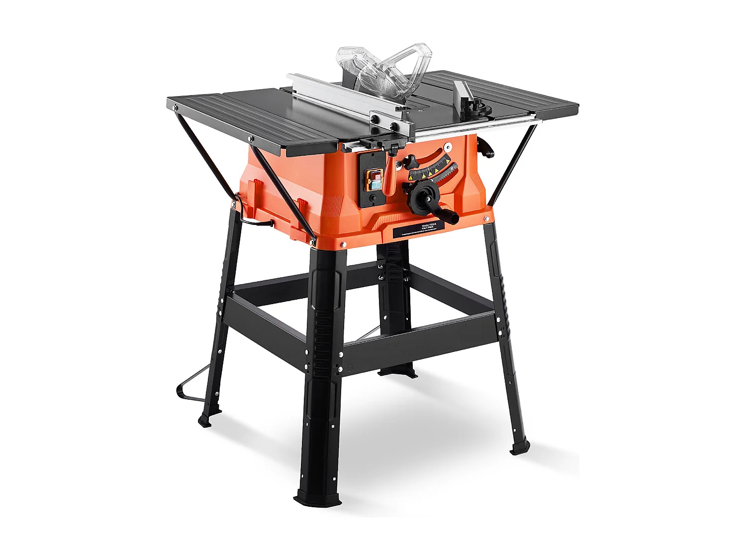 Scie à Table SucceBuy avec Soutien, Scie à Table avec Support Compacte Portable, 254 mm, 1800 W, Portable, pour Fabrication Meubles Menuiserie