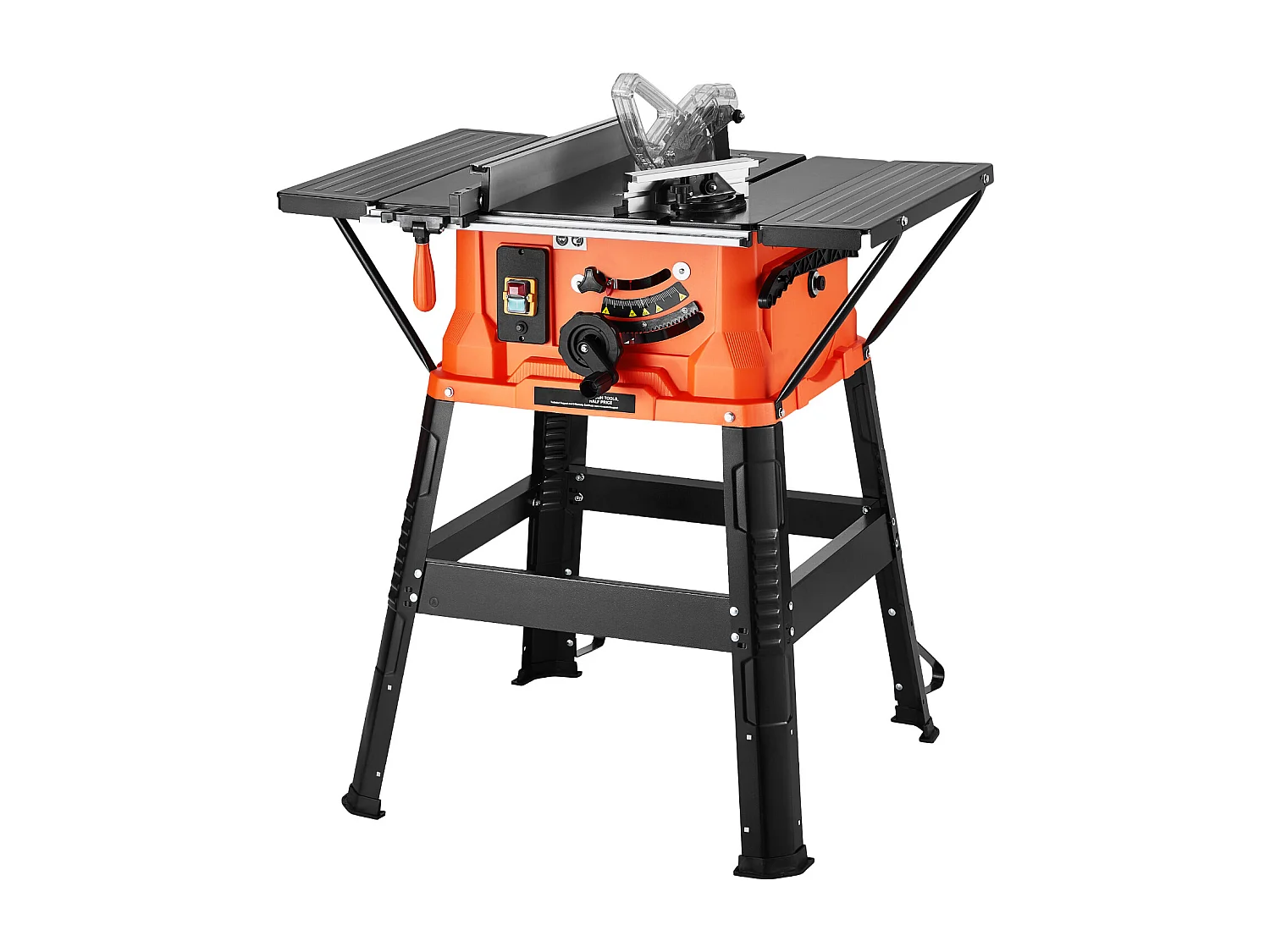 Scie à Table SucceBuy avec Soutien, Scie à Table avec Support Compacte Portable, 254 mm, 1800 W, Portable, pour Fabrication Meubles Menuiserie