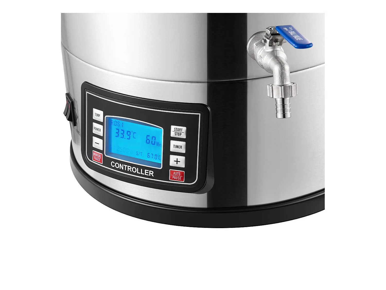 Mixkoker SucceBuy | Alles-in-één Systeem voor Bierbrouwen Pan met Circulatiepompen 30 L