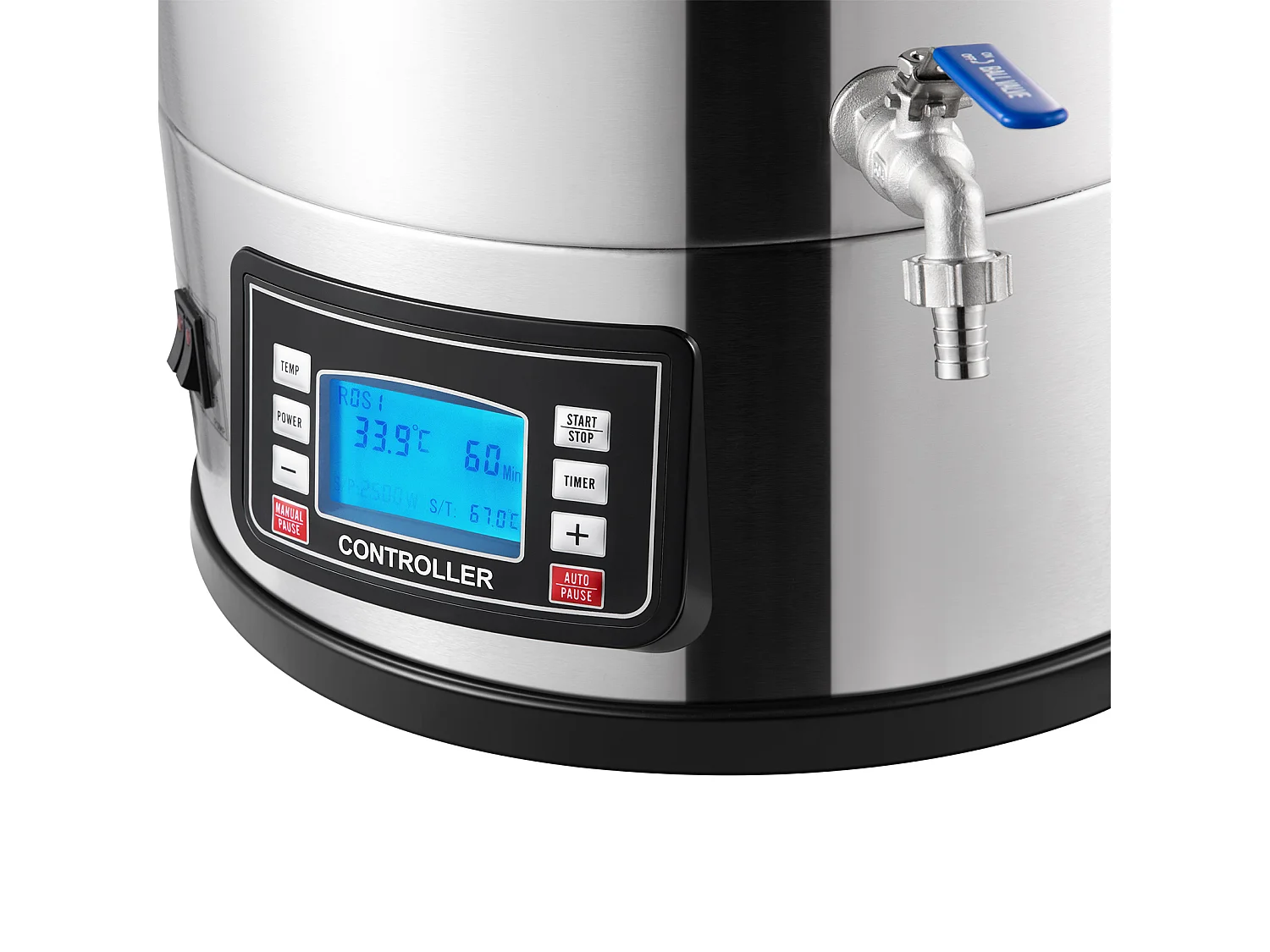 Cuve de Brassage SucceBuy | Système de Brassage de Bière Tout-en-Un Pot avec Pompe de Circulation 30 L