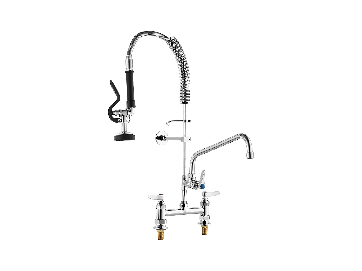 Keukenkraan, SucceBuy Commerciële Keukenkraan met Voorspoelsproeier, 66 cm Hoog